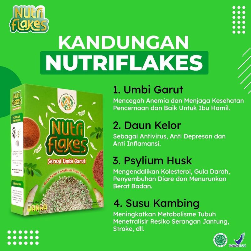 ⭐⭐⭐⭐⭐ -Sereal Nutriflakes - 100% Original Premium Quality Cereal Solusi Asam Lambung-Diabetes
