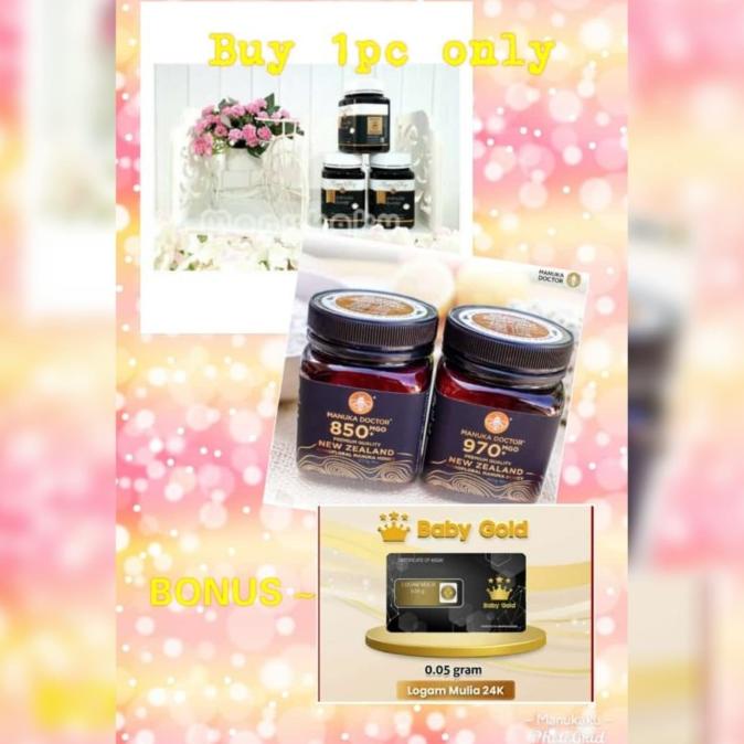 

[COD] Madu Manuka Doctor Manuka Honey MGO970+ 250gr [COD]