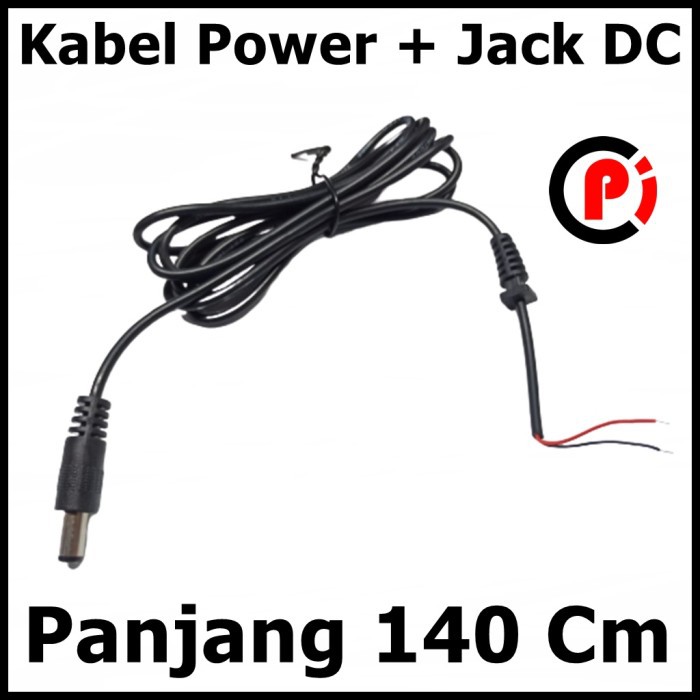 Kabel Power Plus Jack DC Standart 5.5mm x 2.1mm Panjang 140 cm