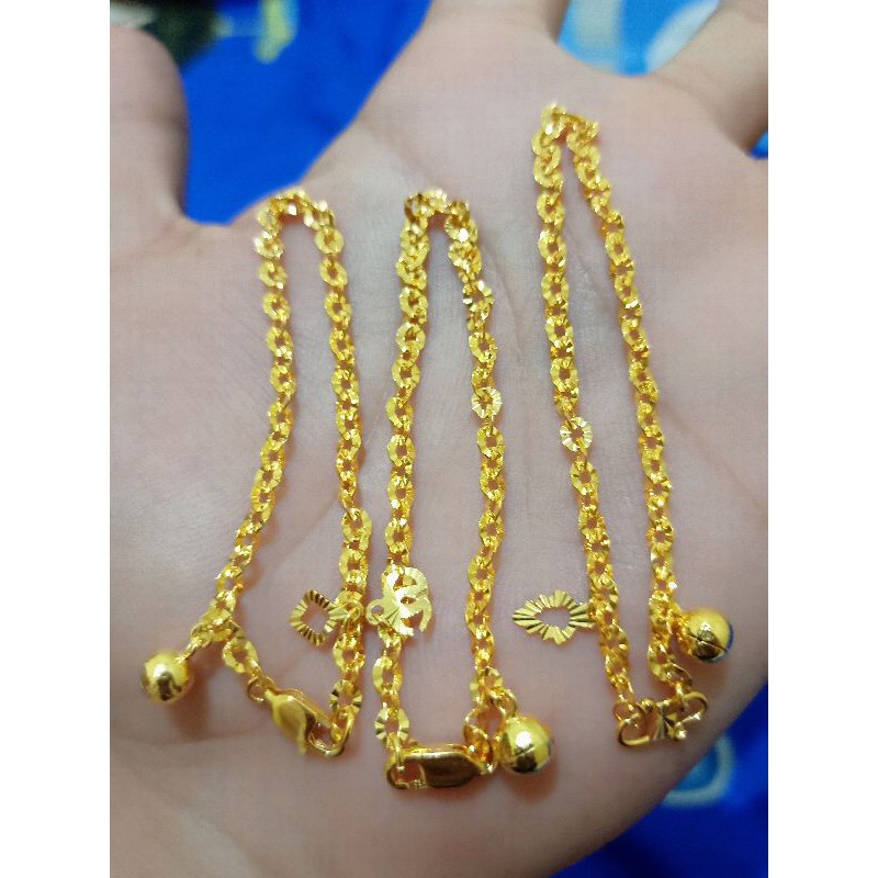 GELANG DEWASA NORI MESIN PERAK 925 LAPIS MAS 24K