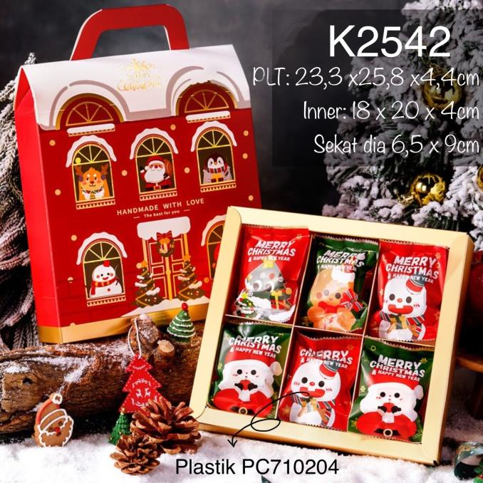 

Kotak Natal Premium K2542 Box Christmas mooncak37 Juara