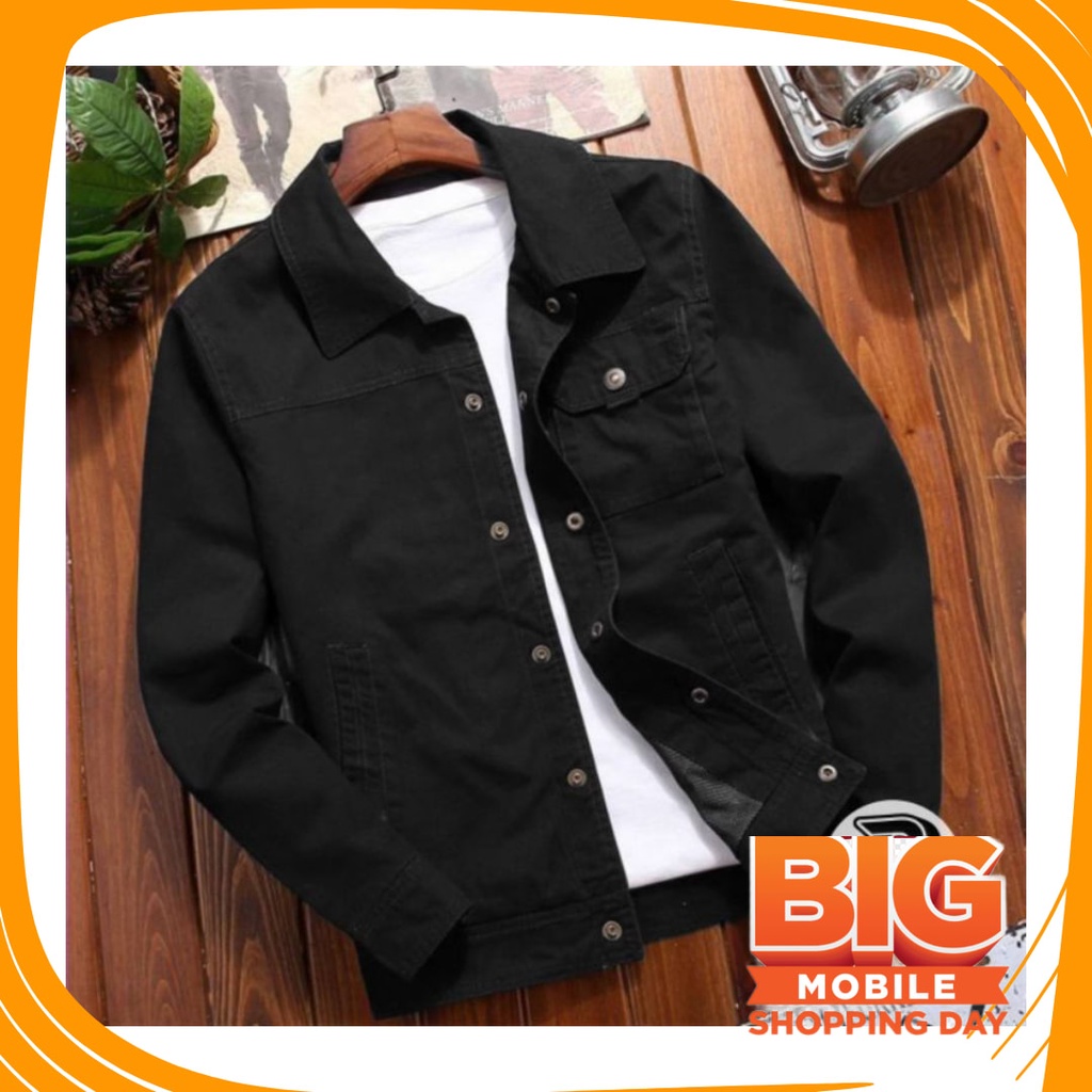 Basic Casual Santai Formal Kerja Kantoran Kuliah Sekolah / JAKET PRIA - JAKET KANVAS - JAKET JEANS -