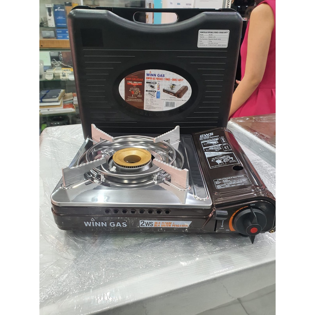 Jual WINN GAS W2WS KOMPOR PORTABLE 2 IN 1 (Butane dan LPG) Shopee