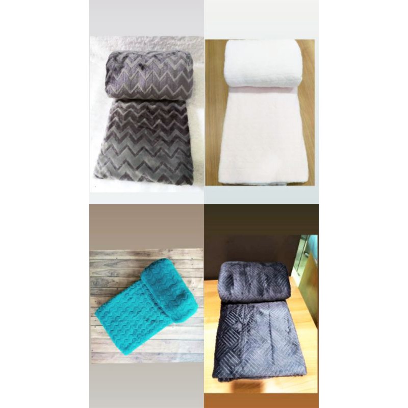 King Rabbit Thermal Blanket Selimut Fleece 150x200cm POLOS Shopee