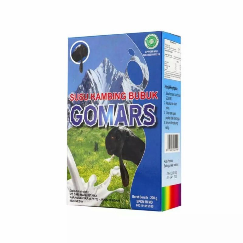 Susu Kambing Etawa Bubuk Gomars 200 gram Original