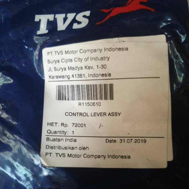 Handel rem plus rumah neo tromol TVS (control lever assy)