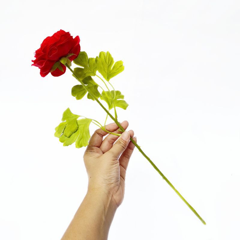 Bunga Mawar Dekorasi AF06 Peony Tangkai Artificial Cantik Buket Bunga Rose