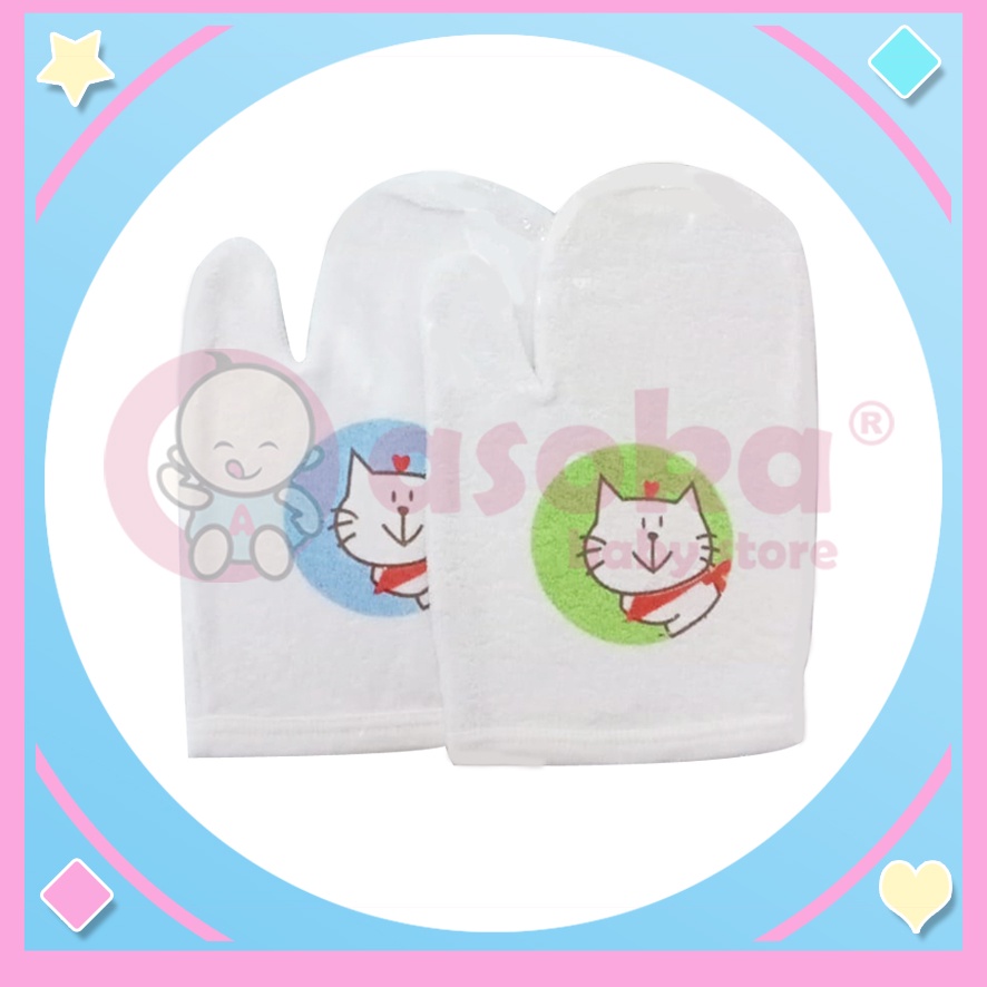 Ryan Collection Washlap Tangan Sablon Isi 2 Lap Handuk Badan Bayi ASOKA