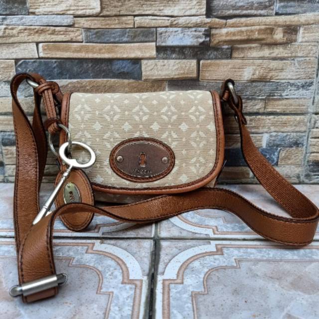 TAS WANITA FOSSIL MINI PECAN