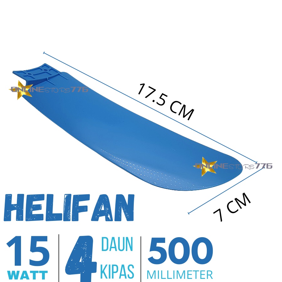 Kipas Angin - Kipas Angin Gantung - Kipas Gantung - Kipas Angin Gantung Plafon - Helifan 15Watt