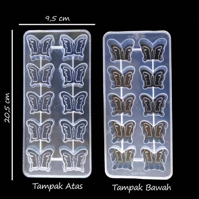 Cetakan puding kupu-kupu