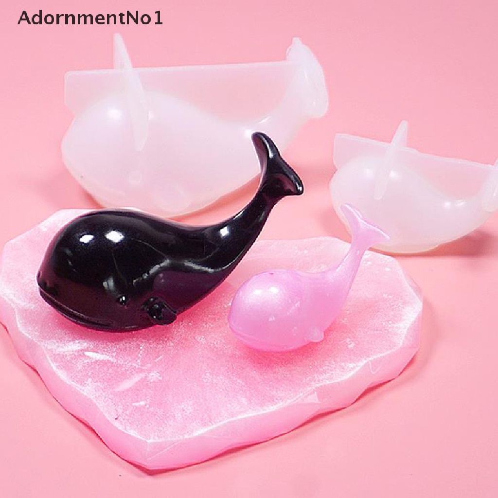 (AdornmentNo1) Cetakan Resin Epoksi Bentuk Lumba-Lumba 3D Bahan Silikon Untuk Dekorasi Perhiasan Handmade DIY