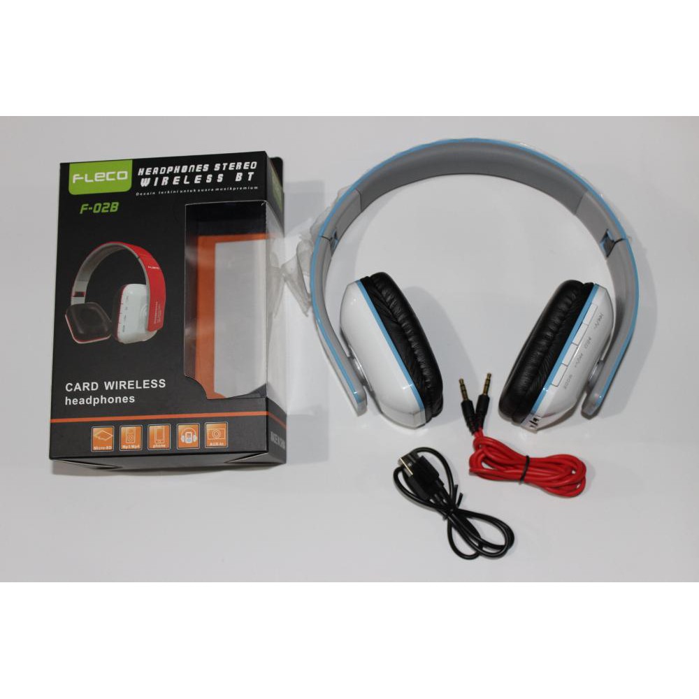 Headphone Bluetooth FLECO F-02B - Headset Wireless