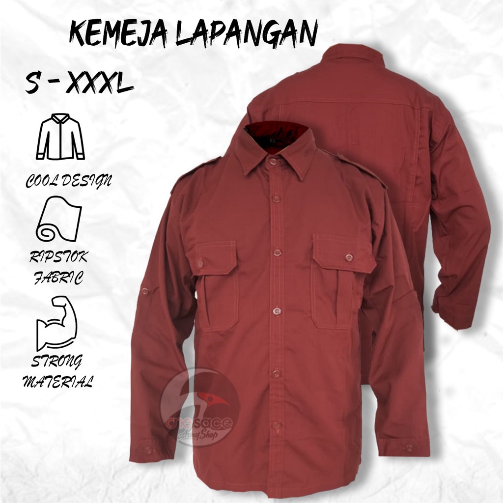 Kemeja Lapangan SPECIAL EDITION/Kemeja Tactical Tangan Panjang/Outdoor/PDL bahan American Drill