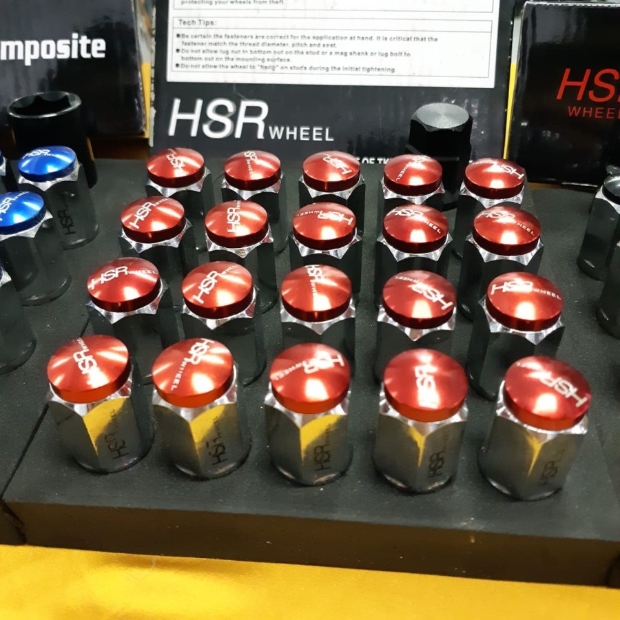 Baut Roda HSR Mur Roda HSR drat 1,25mm