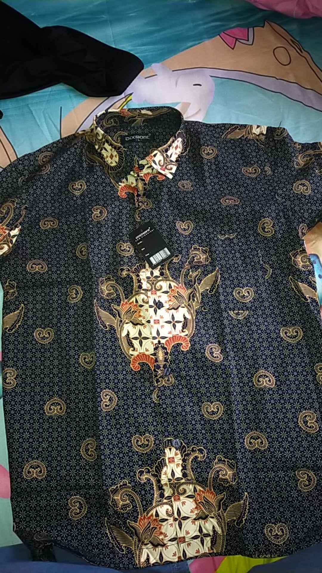 Kemeja Batik Pria Lengan Panjang Bl27 Katun Motif Modern Dixmont Semi Slimfit Premium