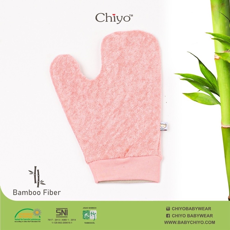 Washlaf CARTERLOVE &amp; Chiyo BAMBOO 1 Pcs Washlap Mandi Bayi / Chiyo Washmitt/ Chiyo Washlap Tangan