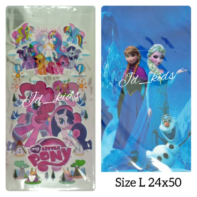 

24x50 Plastik Goodie Bag Kantong Snack Souvenir Hampers Karakter Little Pony - Frozen