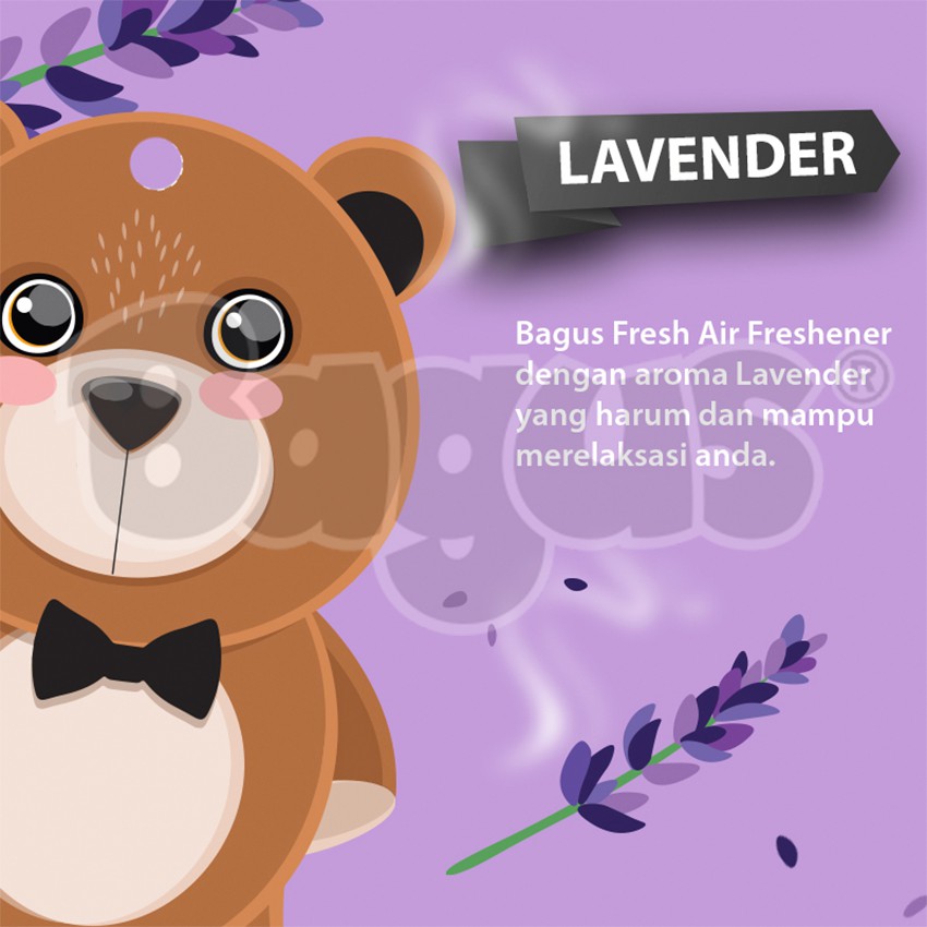 Bagus Fresh Air Freshener Lavender Pewangi Pengharum Ruangan W-21518