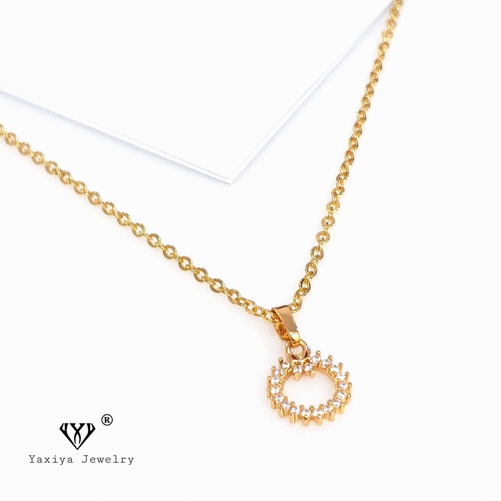 

Kalung Wanita Permata Perhiasan Lapis Emas 18k Yaxiya Jewelry 632