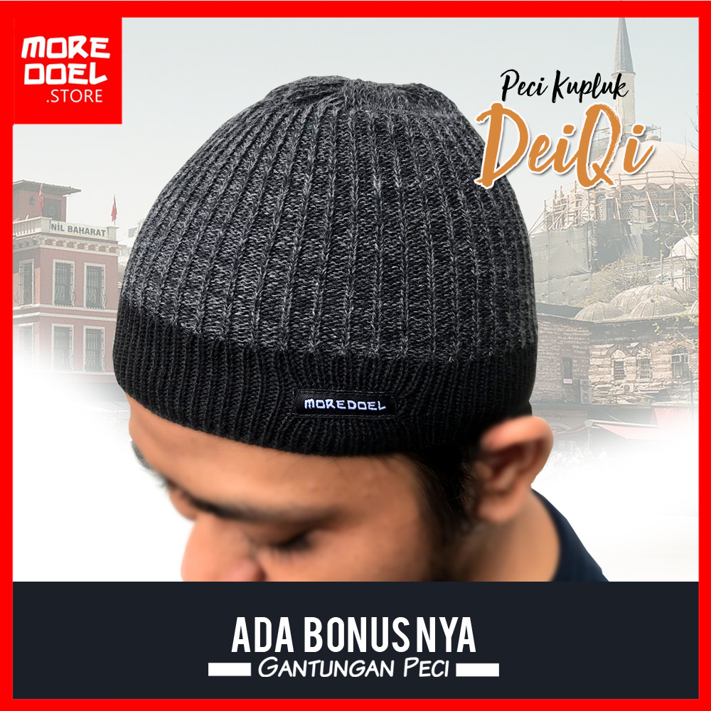 Peci Kupluk Pria DeiQi By Moredoel Untuk Sholat dan Harian Nyaman dan Casual