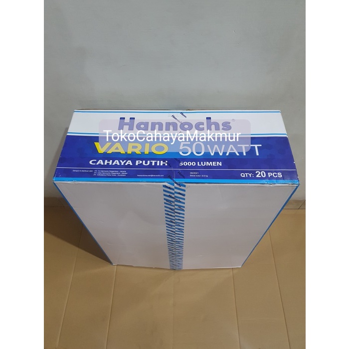 Lampu LED Bohlam Vario 50w 50watt Hannochs Cahaya Putih 1 DUS 20Pcs