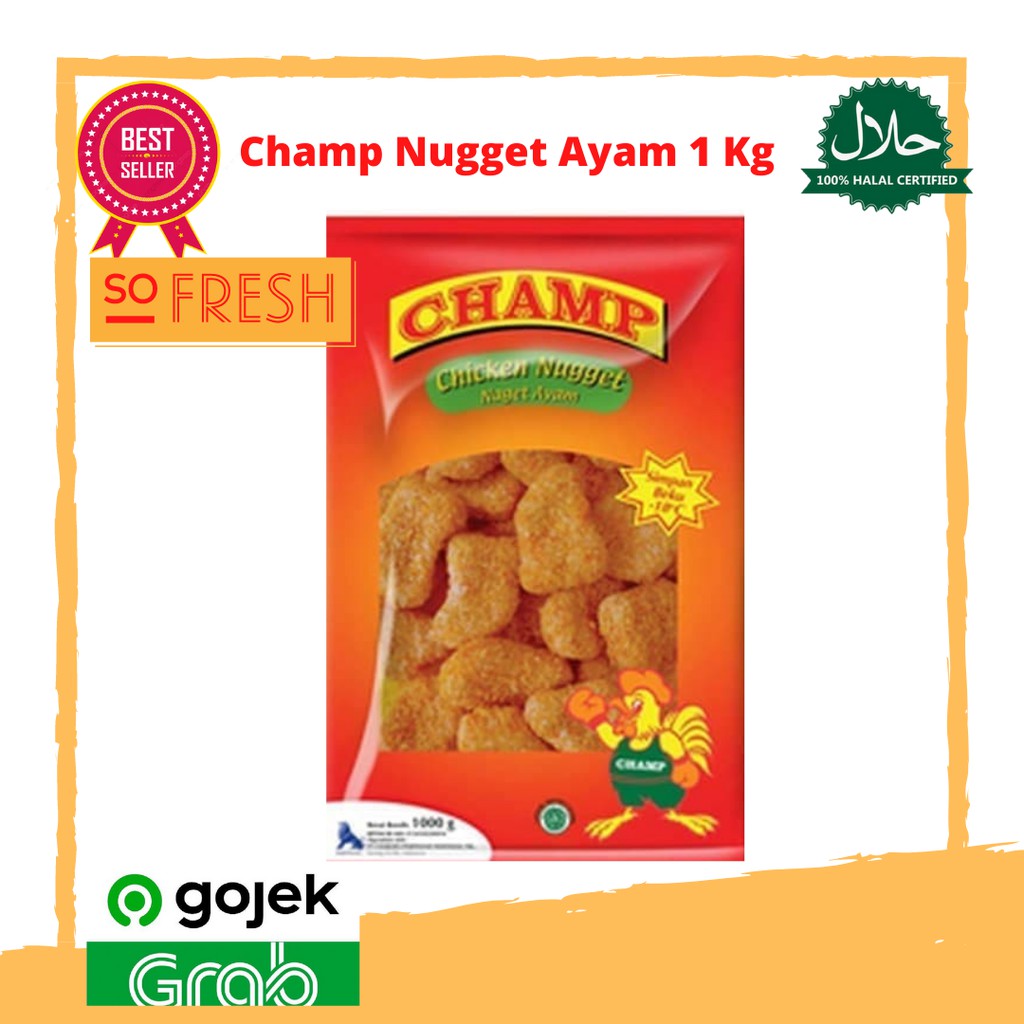 

CHAMP CHICKEN NUGGET 1 kg - NAGET AYAM 1 kg