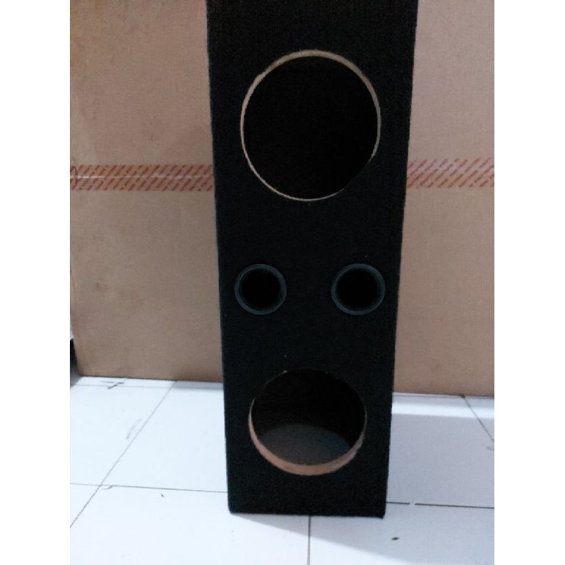 BOX SPEAKER 6 INCH DOUBLE BOX SALON KAYU 6IN DOBEL