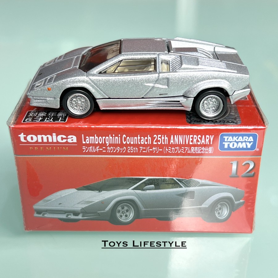 Mobil Tomica Premium Diecast 12 Lamborghini Countach 25th Anniversary