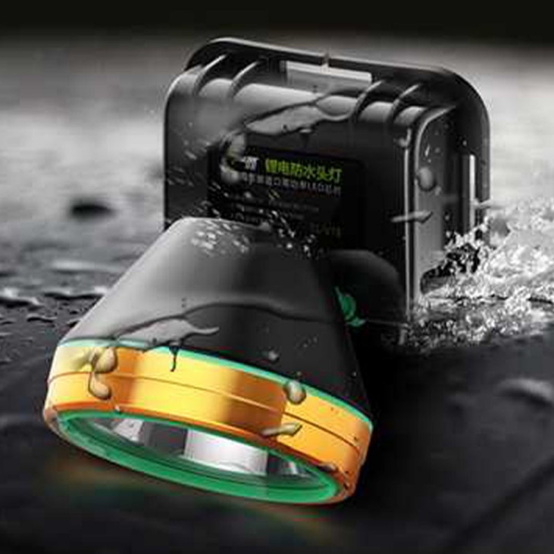 Headlamp Senter Kepala LED Rechargeable USB Sensor Waterproof 1200m