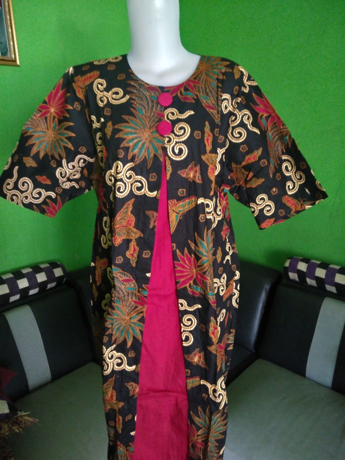 Vanbas Store Batik Sarimbit Family Mawar Daun / Batik Family / Batik Couple / Batik Keluarga / Batik