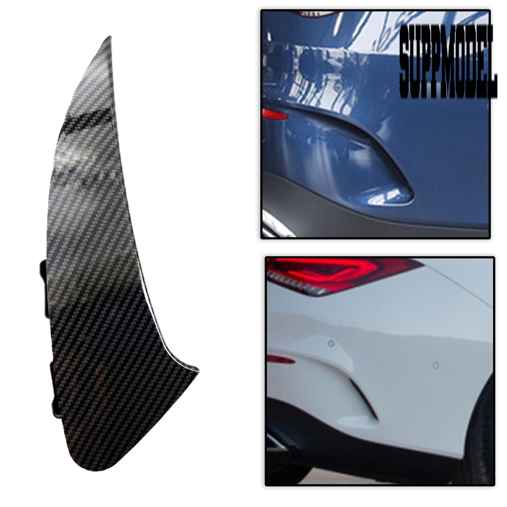 2pcs Cover Trim Ventilasi Udara Bumper Belakang Mobil Motif Karbon Untuk Benz CLA Sport 2019-2021