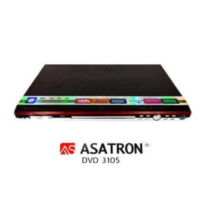DVD PLAYER ASATRON 3105 PLAT BESI MPEG4 MP4 MP3 YUV VIDEO LAGU CD USB MIC KARAOKE GARANSI MURAH SNI