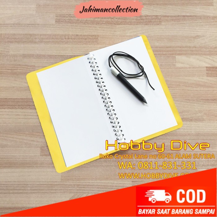 

✨ BISA COD ✨ Underwater Notebook With Pen HD-018 - Orange