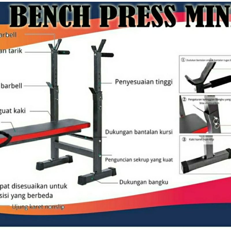 ALAT FITNESS BENCH FRESS NEW/ALAT ANGKAT BEBAN