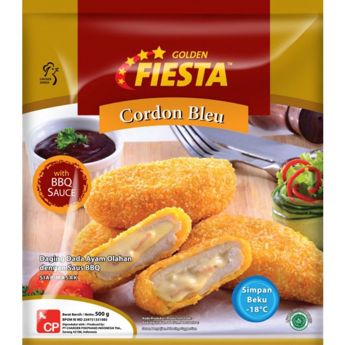 Golden Fiesta Cordon Blue With BBQ Sauce | Berat Bersih 500gr