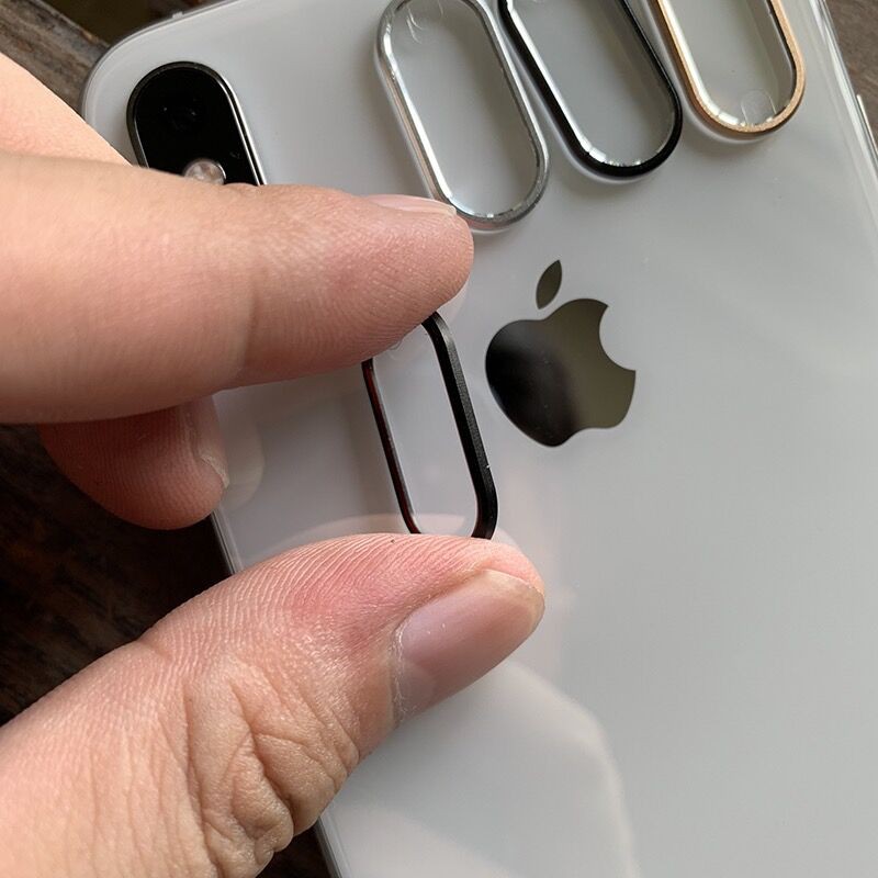 iPhone XS MAX X XR 8 7 Ditambah film pelindung kamera kaca tempered