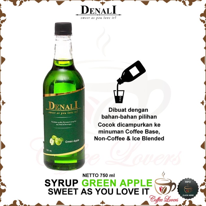 

DENALI SYRUP SIRUP DENALI UK RASA GREEN APPLE HOT SALE