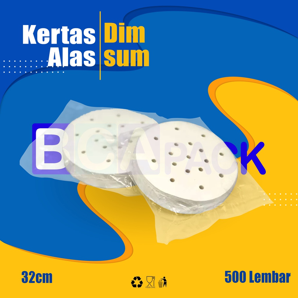 

KERTAS ALAS DIMSUM SIZE 32CM - 32 CM - ISI 500 SHEETS