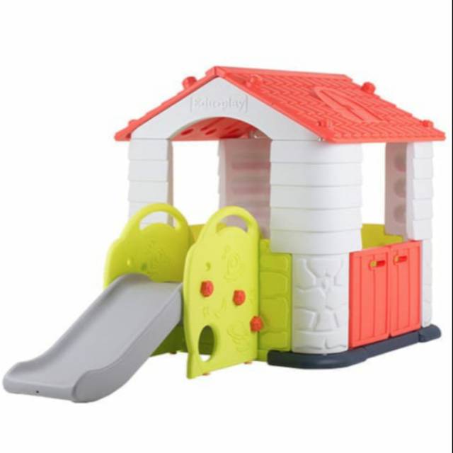 Mainan anak rumah rumahan EDUPLAY HOUSE with slide  . mainan prosotan anak .