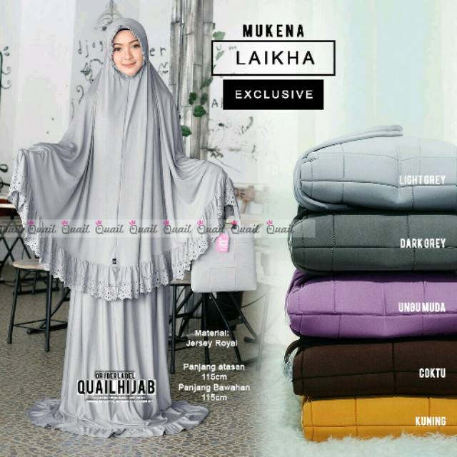 Mukena Laikha ori Berlabel Quail Hijab