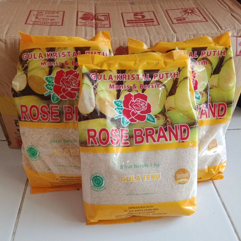 

Gula Kristal Putih Rose Brand 1 kg warna kuning