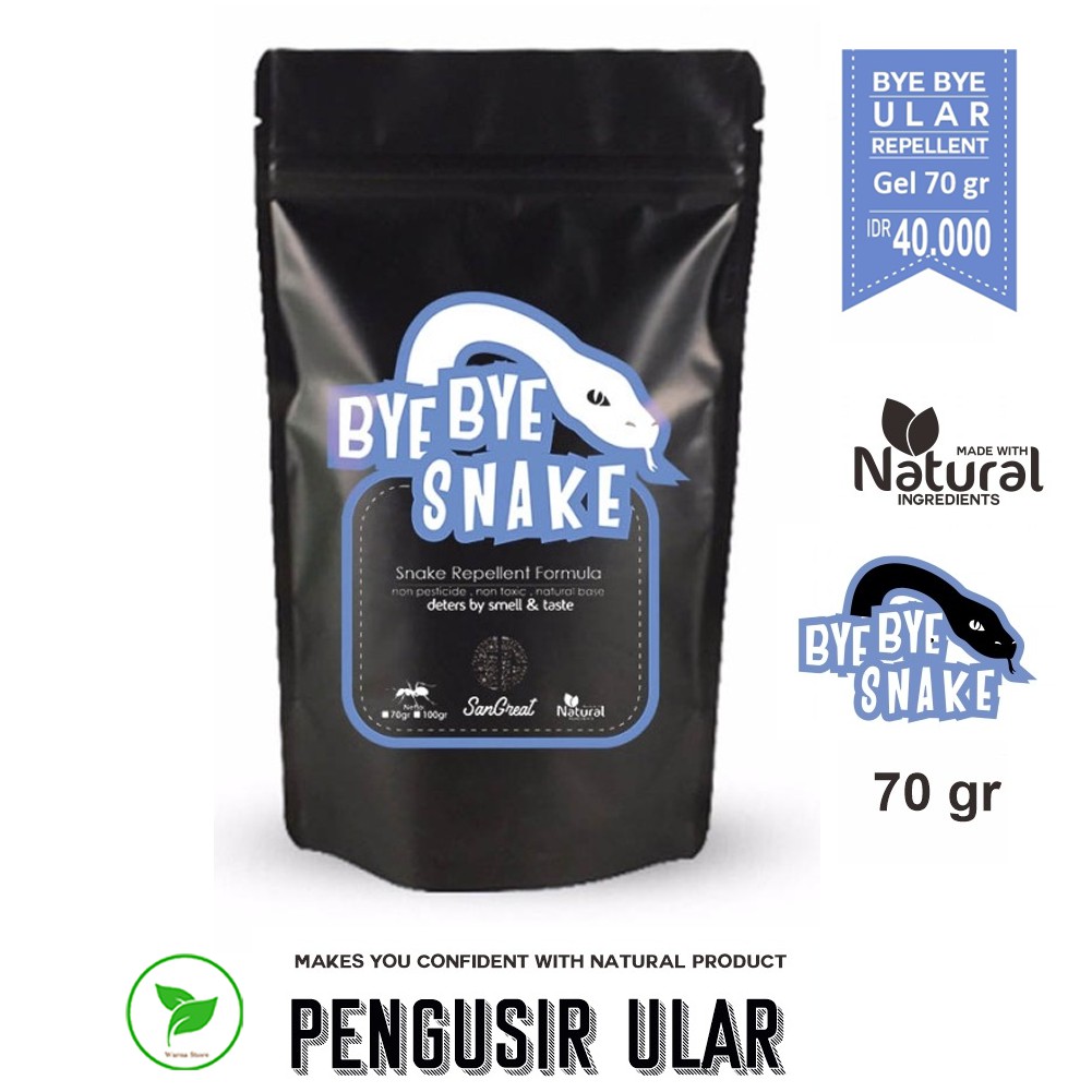 Bye Bye Snake Gel 70 gram - Pengusir Ular Ampuh Alami tahan lama