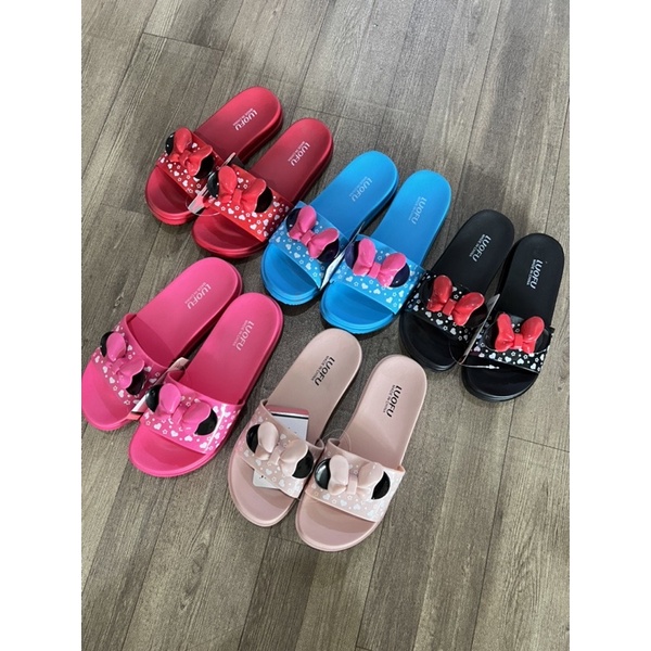 Sandal Karet Luofu Model Pita Minnie Anak Anak E-7159