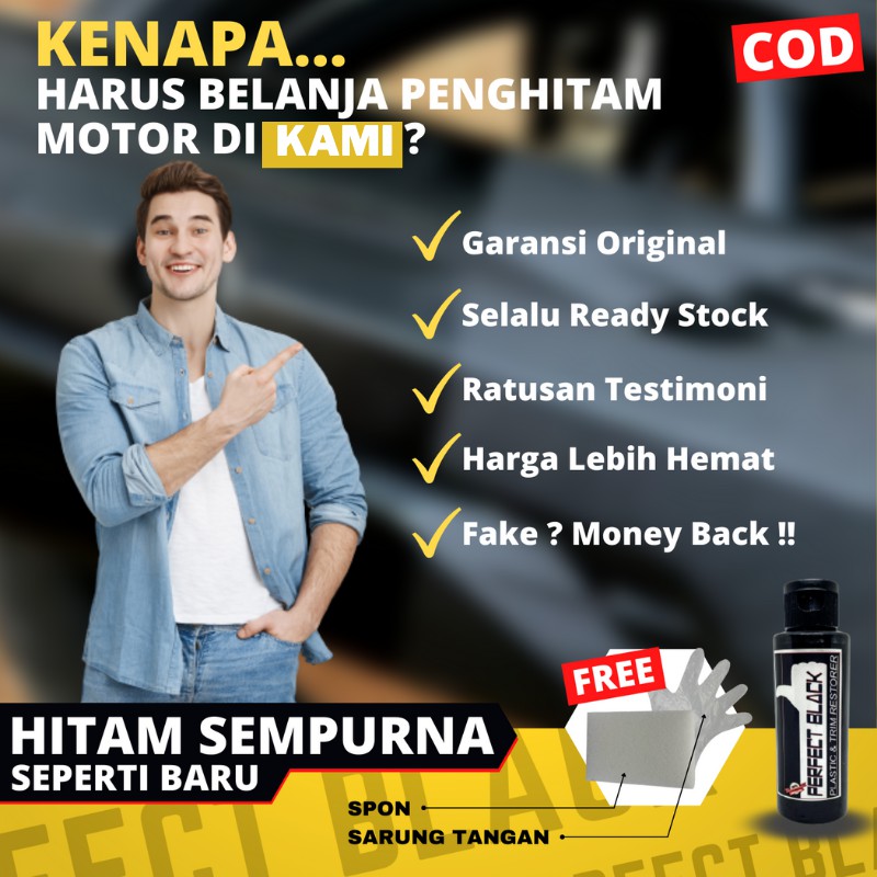 penghitam body bodi motor permanen back to black permanent aero black