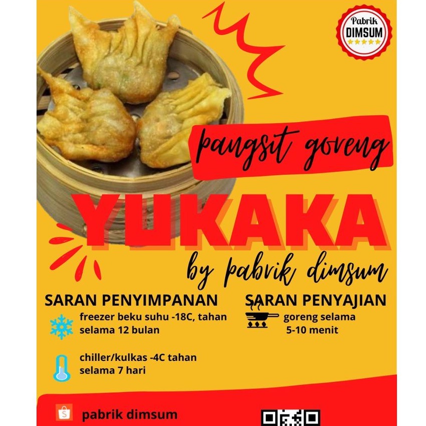 YUKAKA Pangsit Goreng Isi 10pcs