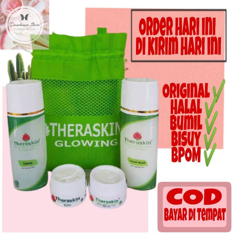 Skincare Wajah BPOM Cream Wajah Krim Muka Theraskin Krim pemutih Wajah Glowing Original