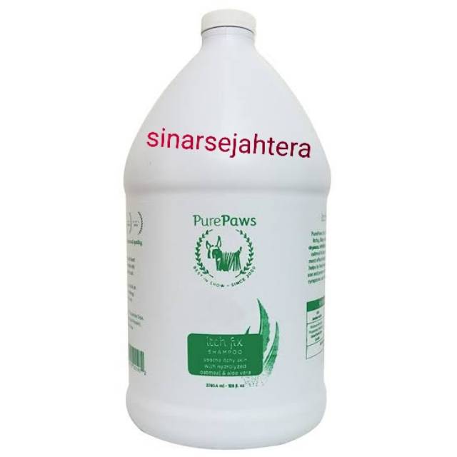 Pure Paws Itch Fix Shampoo Sulfate Free Gallon 3.78Ltr