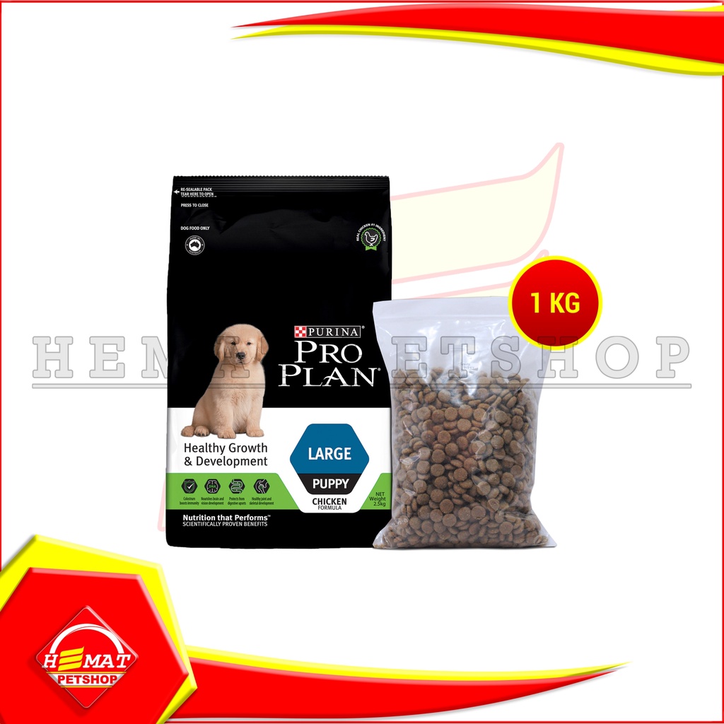 PRO PLAN Makanan Anjing large Puppy CHICKEN 1 KG REPACKING