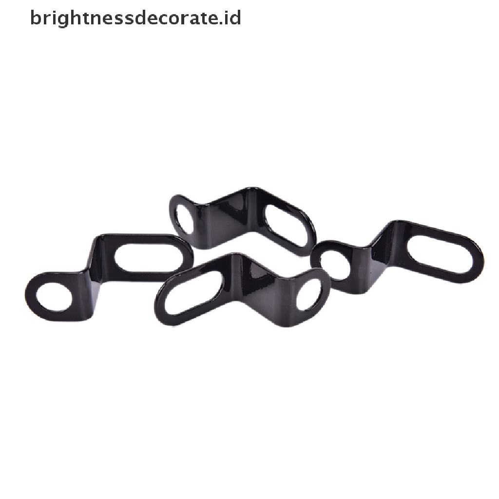 1 Pasang Bracket Holder Lampu Universal Warna Hitam Untuk Sepeda / Motor / Skuter